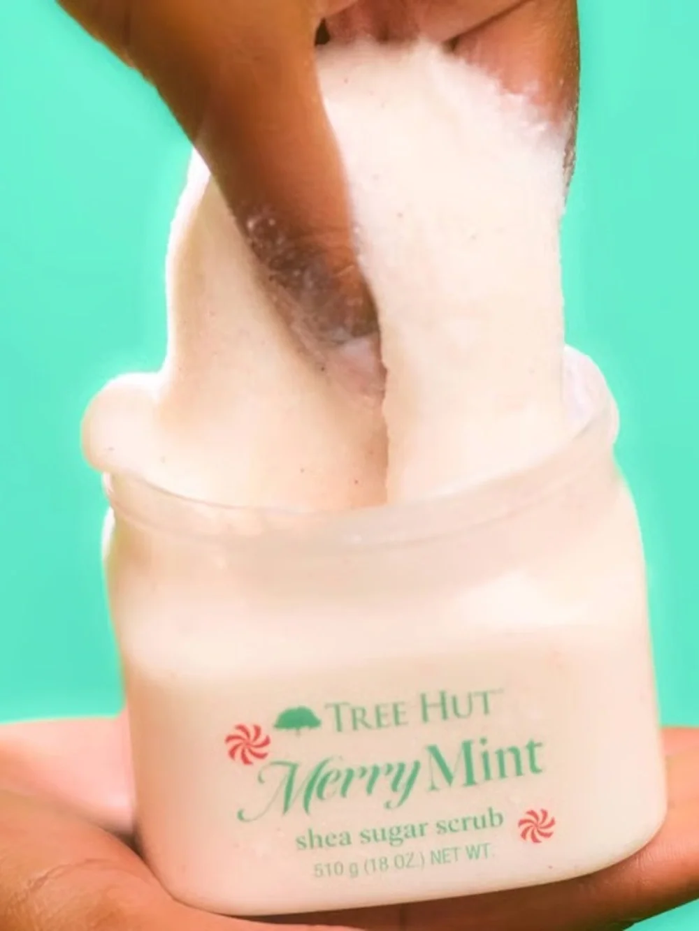 Tree Hut Merry Mint Shea Sugar Scrub & Body Brush